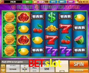 Interface do App betslot